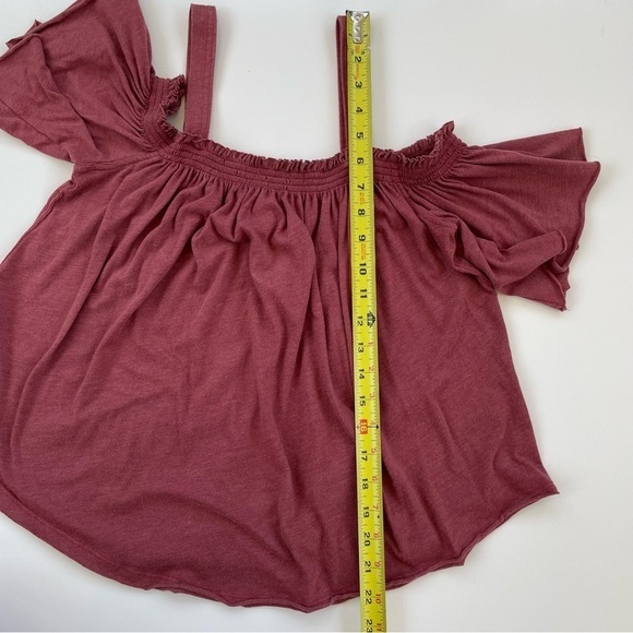 Free People We the Free Rust Red Fast Cane Halter Tank Top Oversized Size XS - Picture 7 of 8